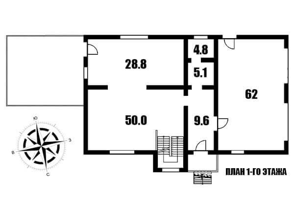 План 1-го этажа. Купить дом. Гореничи. Продажа. Киево-Святошинский. Общая площадь: 288 м².